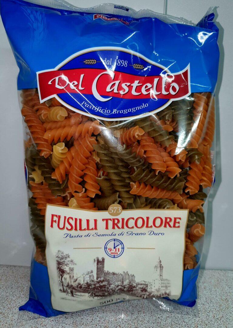 Makaron spirali świderki trójkolorowe