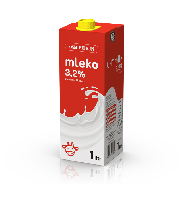 mleko 3,2% uht motyl osm bieruń
