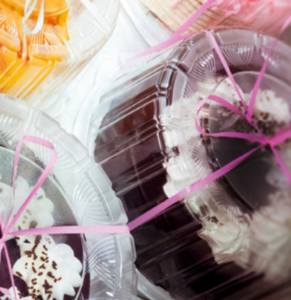 opakowania na torty czarny spód motyl la passione