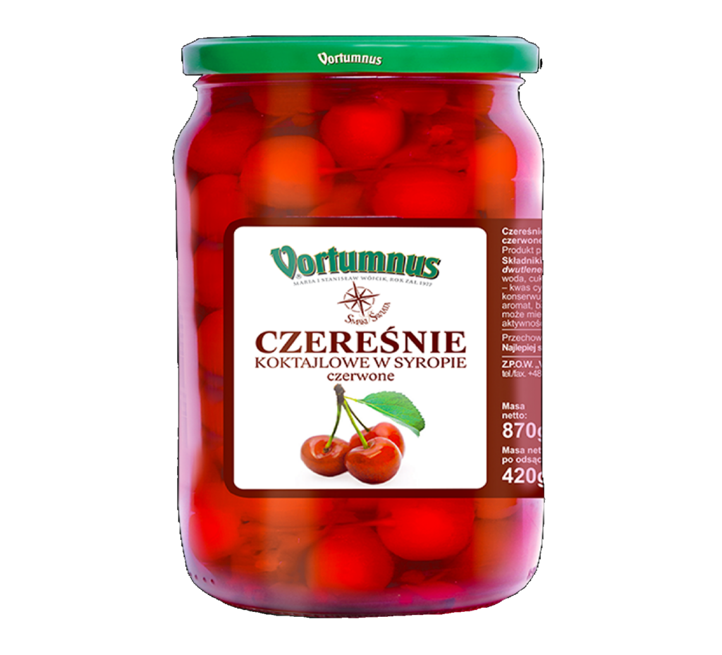 czereśnie koktajlowe czerwone motyl vortumnus