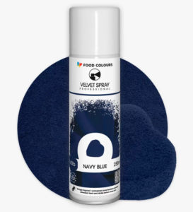 zamsz granatowy motyl food colours