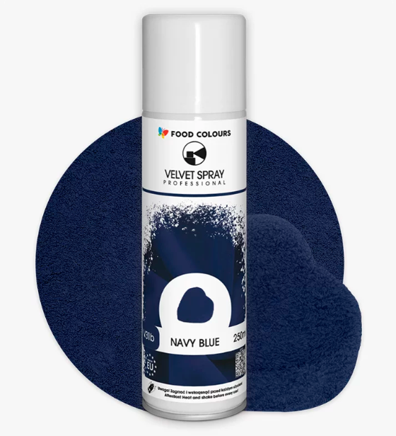 zamsz granatowy motyl food colours