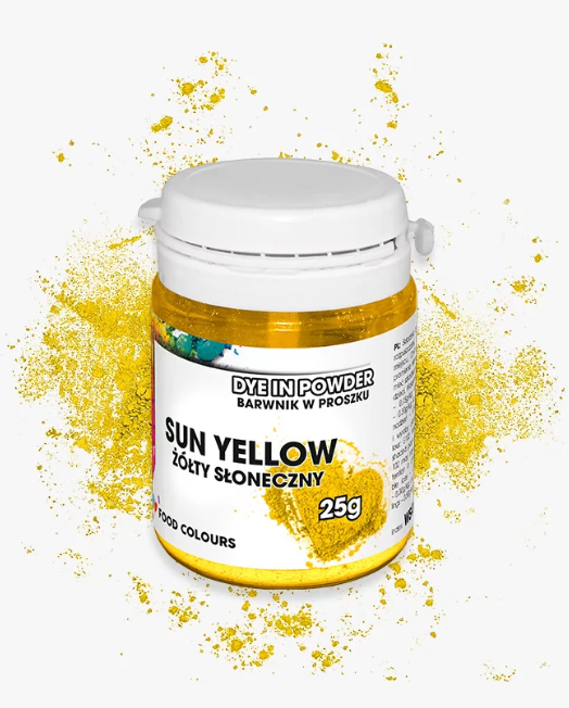 barwnik w proszku żółty słoneczny motyl food colours