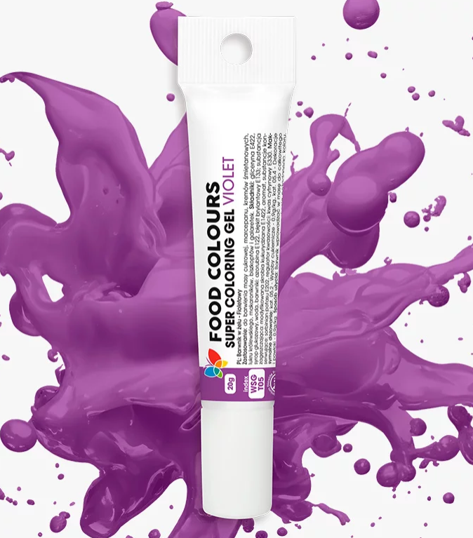 barwnik w żelu fioletowy motyl food colours