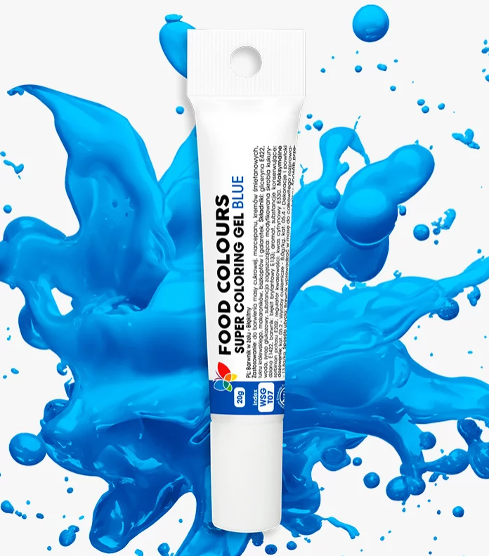 barwnik w żelu błękitny motyl food colours