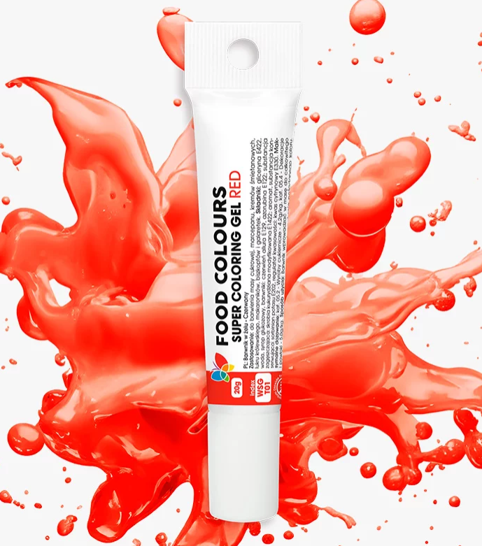 barwnik w żelu czerwony motyl food colours