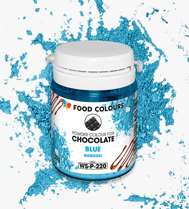 barwnik w proszku do czekolady niebieski motyl food colours