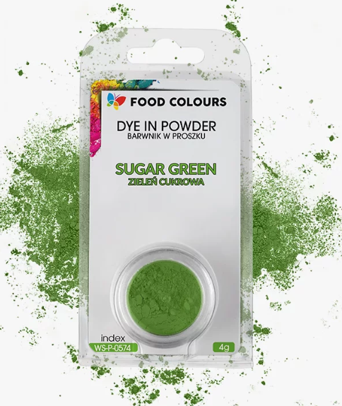 barwnik w proszku zieleń cukrowa motyl food colours