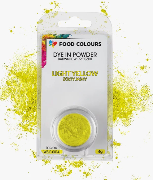 barwnik w proszku żółty jasny motyl food colours