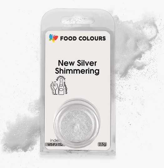 barwnik w proszku srebrny motyl food colours
