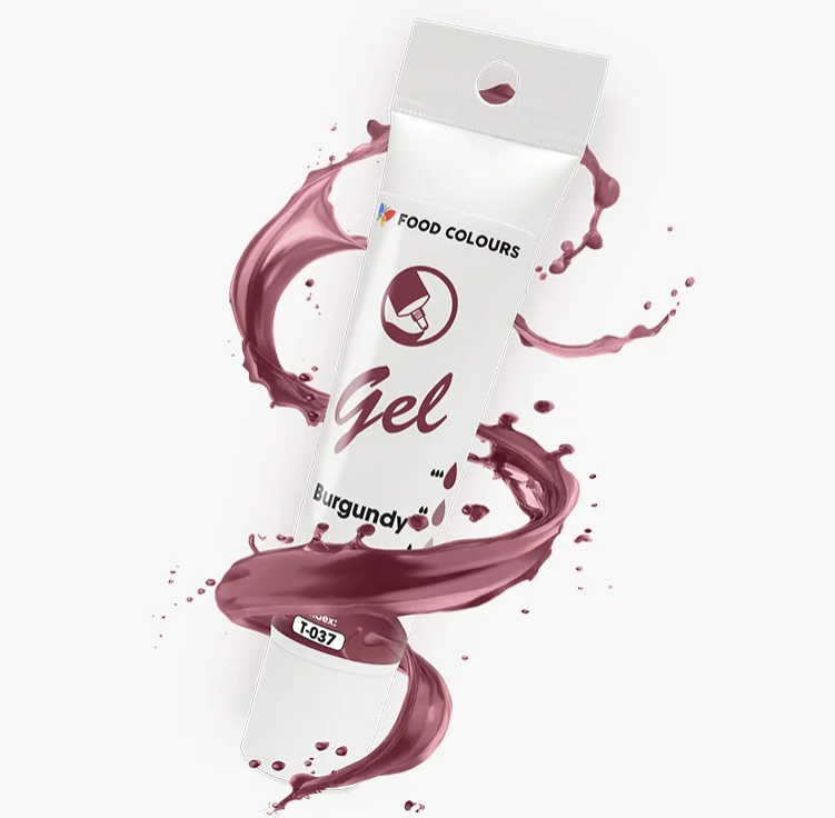 barwnik w żelu bordowy motyl food colours